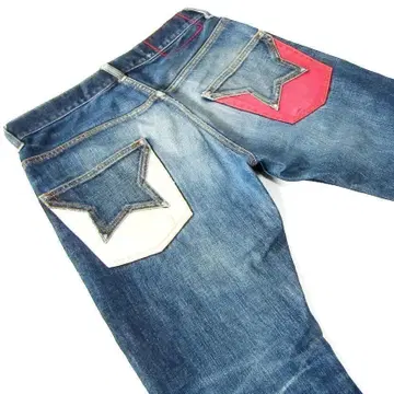 타미힐피거 스트레이트 데님 히게 허니컴 S 사이즈 허리 약 82cm