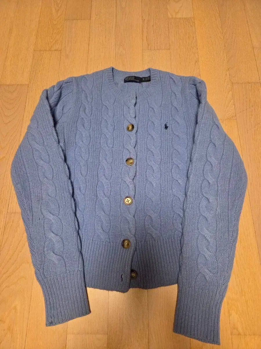 Polo Ralph Lauren Wool Cashmere Cardigan Light Blue XS
