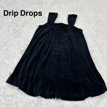 [딥드롭스] 뷔스티에 플레어 상의 M 블랙 코듀로이