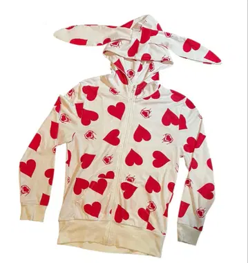 Y2K SUPER LOVERS 토끼 귀 후드티 사이즈 F 빅