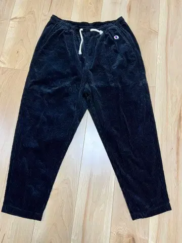 Champion 코듀로이 블랙 팬츠 M