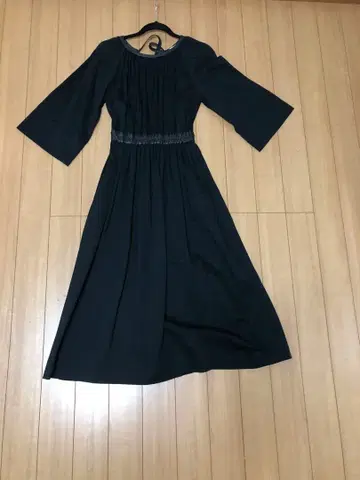 vondel 긴팔 허리밴딩 원피스 36