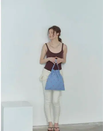 THEATRE PRODUCTS 비즈 자수 드로우 스트링 토트