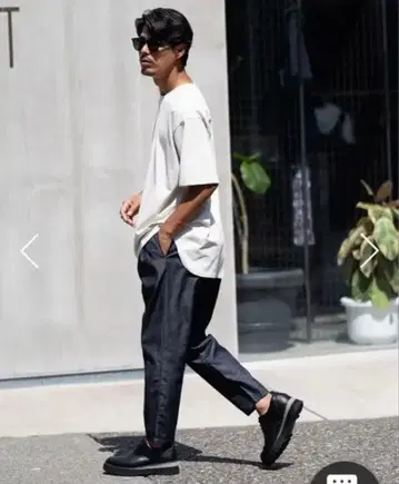 샴브레이 릴렉스 팬츠