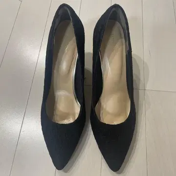 블랙 레이스 스틸레토 펌프스 23.5cm