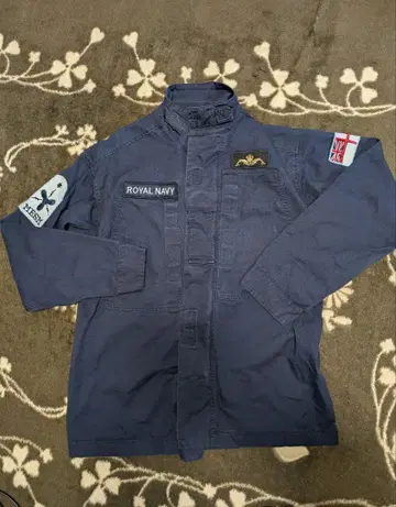 ROYAL NAVY 컴뱃 자켓 네이비