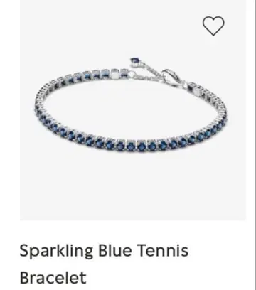 판도라 스파클링 블루 테니스 팔찌