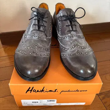 Hawkins 그레이 가죽 옥스퍼드 신발