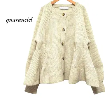 quaranciel 울 플레어 니트 가디건 카란시엘