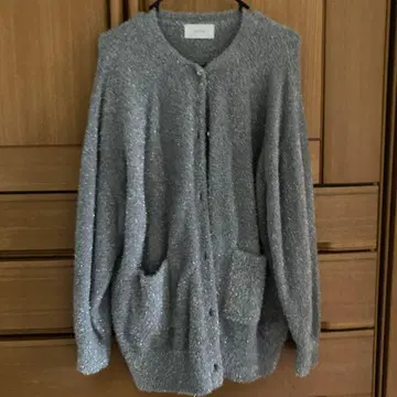 ROSIEE 실버 라메 가디건 F 사이즈