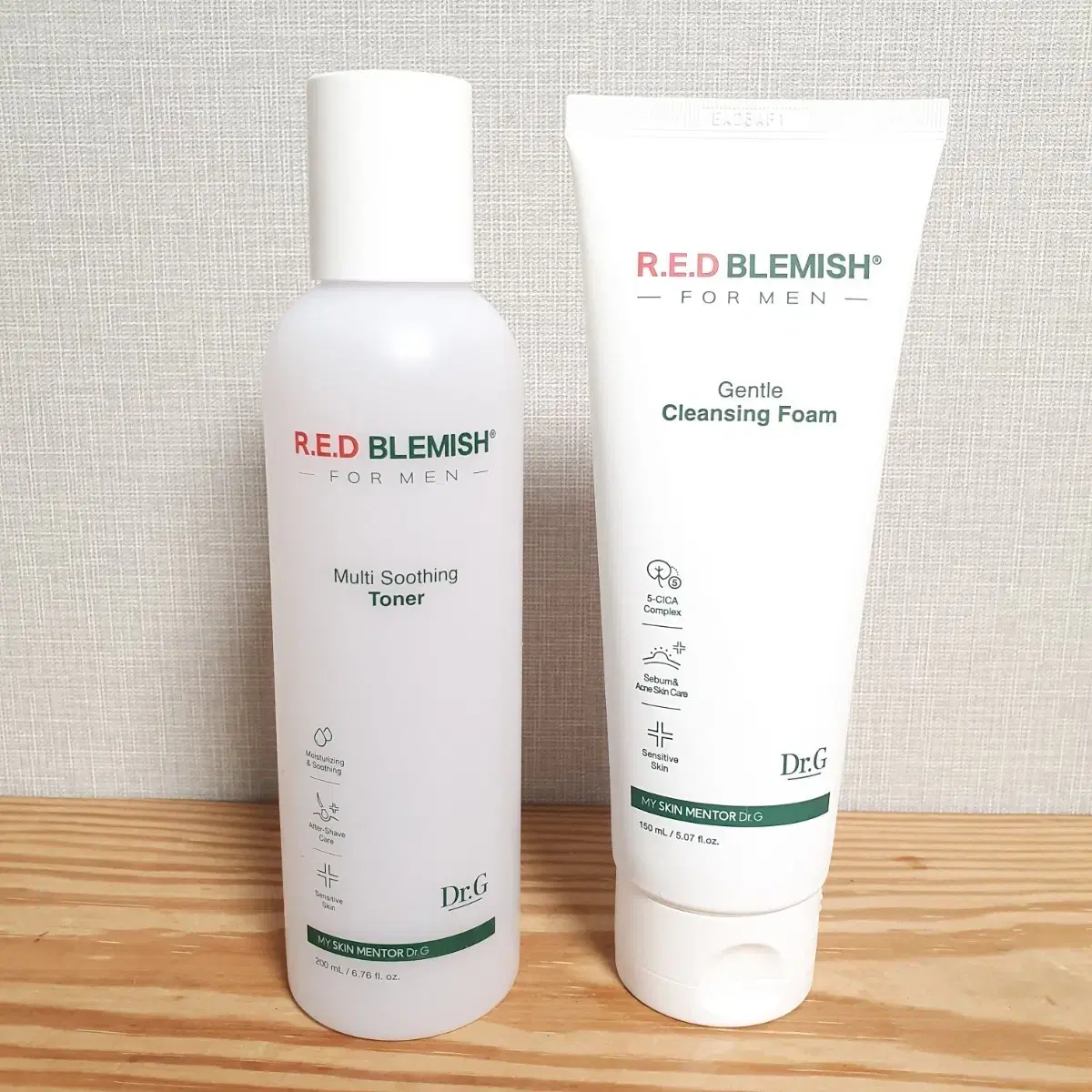 Dr.g For Men Toner + Foam Cleansing Set