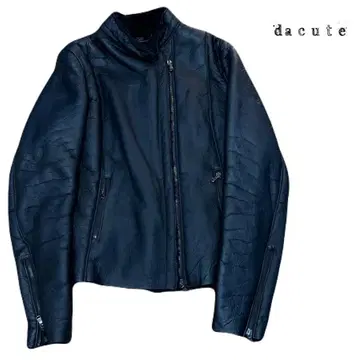 DACUTE (다쿠테) 무스탕 가죽 자켓/42/블랙