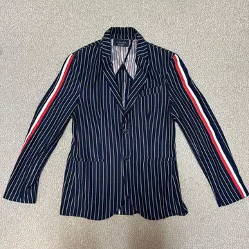 ZARA MAN 네이비 스트라이프 테일러드 자켓