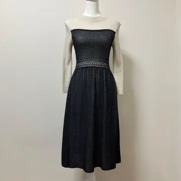 스트로베리 필드 원피스 가을 겨울 니트 니트 원피스 라메