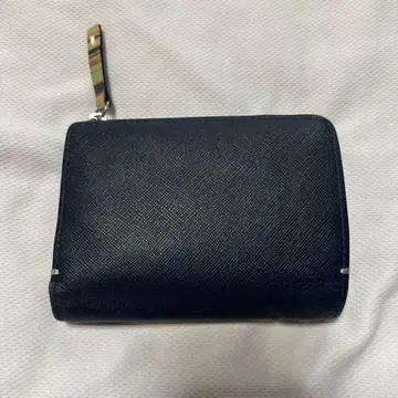 Paul Smith 네이비 블루 가죽 접이식 지갑