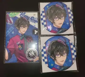 니지산지 VOLTACTION AGF 카드 캔뱃지 시키나기 아키라