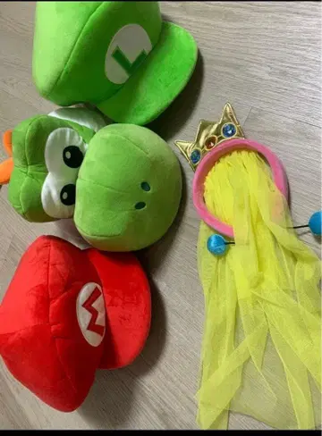 USJ 유니버셜 마리오, 루이지, 요시의 모자와 피치 머리띠