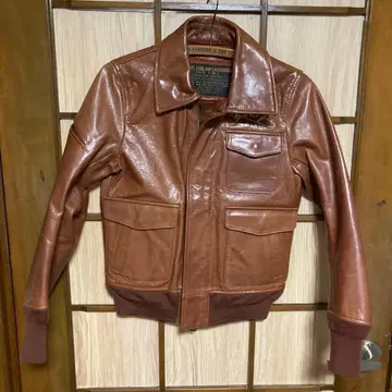 브라운 가죽 자켓 TYPE T.M.T.