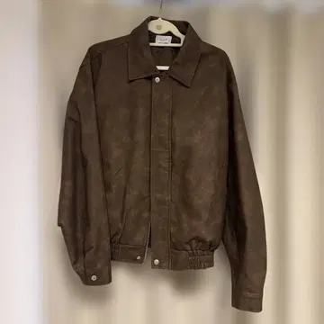 아우터 브라운 자켓 블루종 스웨이드