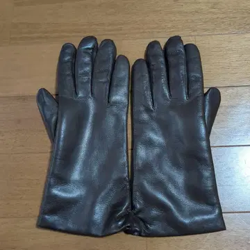 이탈리아제 가죽 장갑 다크 브라운 사이즈 7 1/2