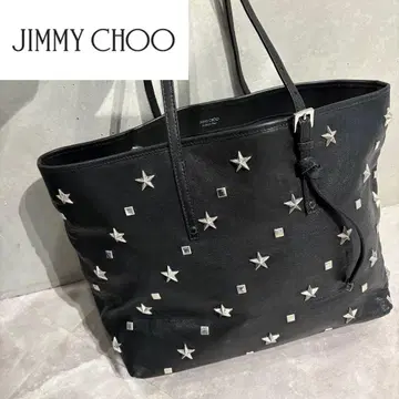 지미추 사샤 M 올 가죽 핸드백 숄더 스터드 천연 가죽