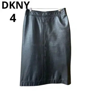DKNY 다나카란 뉴욕 램 가죽 타이트 스커트 블랙 4
