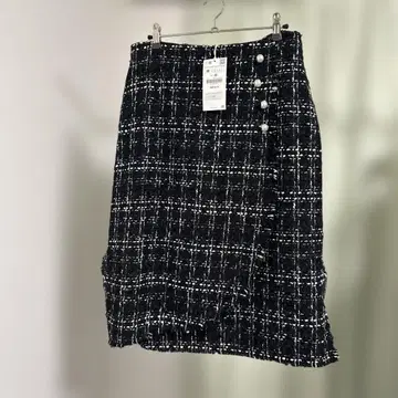 새상품 자라 트위드 스커트 m