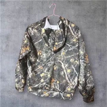 카모 패턴 풀 지퍼 후드티