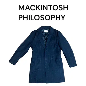 정가 85,000원 MACKINTOSH 매킨토시 코트 네이비 스트라이프