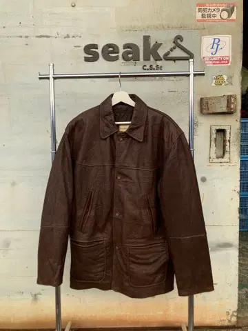 [ 선착순 ] CENTRAL QUEEN 천연 가죽 자켓 XL 사이즈 18