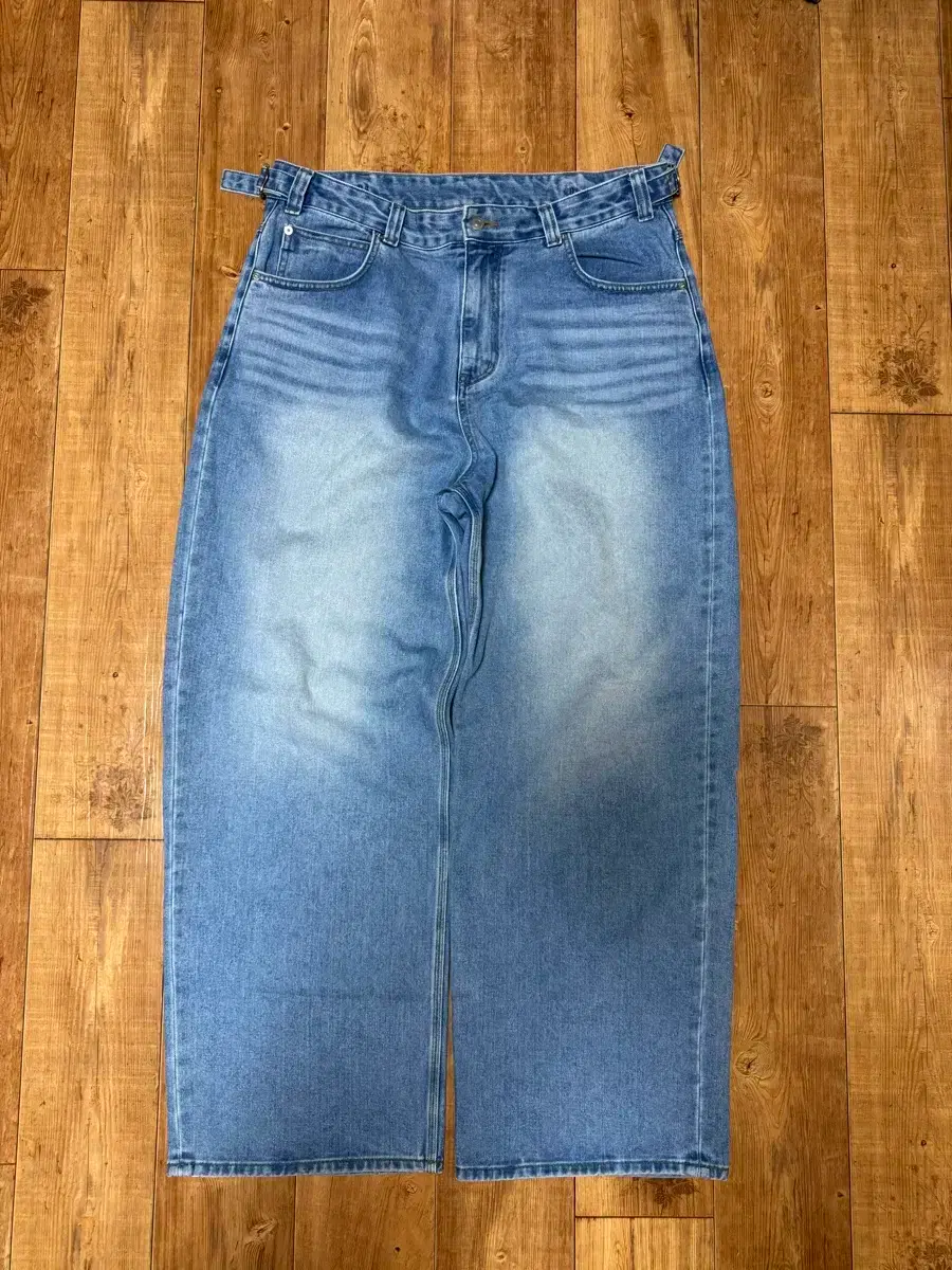 NOUN Wide Denim Pants Mid Blue Size 2