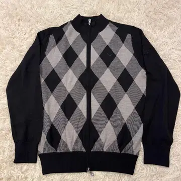 캘러웨이 아가일 집업 스웨터 L 사이즈