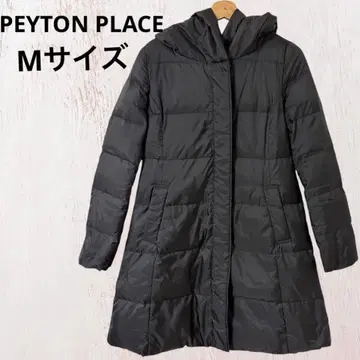 페이튼 플레이스 블랙 M 사이즈 다운 코트 깃털 방한용품 경량 여성용