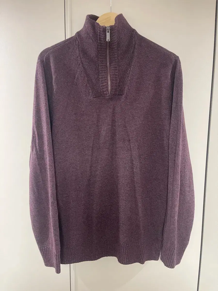 CK Half-zip Knit Burgundy XL