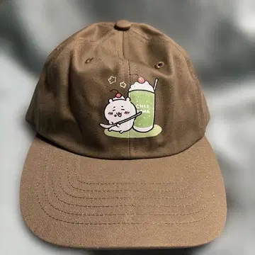 치이카와 크림 소다 자수 로우캡 민트 그린