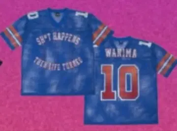 WANIMA football 셔츠 파랑 미개봉 새상품 L/XL 사이즈