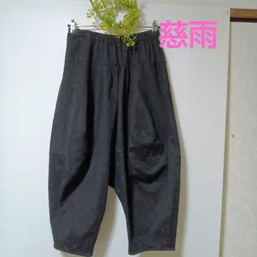 자우 새상품급 블랙 도트 팬츠