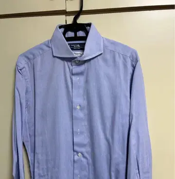가마쿠라 셔츠 39-83 블루 와이드 칼라