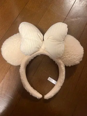 미키마우스 귀 머리띠 (크림색)