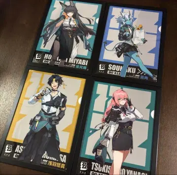 4장 세트 젠제로 클리어 파일 액자 세트 훼미리마트