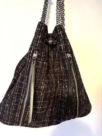 ZARA 트위드 숄더백