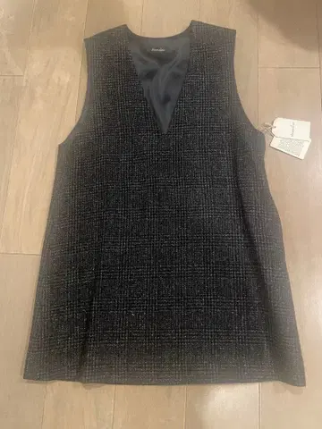 택 포함 새상품 롱 부츠 등에 스티븐 앨런 울 트위드 미니 원피스