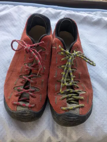 KEEN 오렌지 스웨이드 신발 27cm