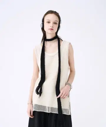 seyto 사이즈 3 / 메쉬 레이어드 탱크탑