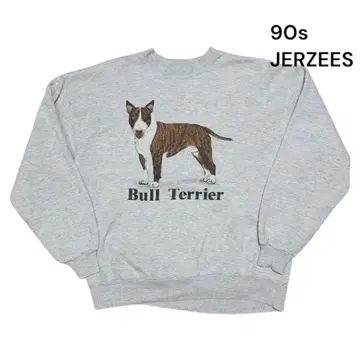 90s JERZEES Bull Terrier 맨투맨 L 빈티지 구제 의류