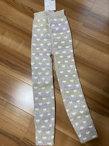 와코루  하트 무늬 컴포트 레깅스 M-L