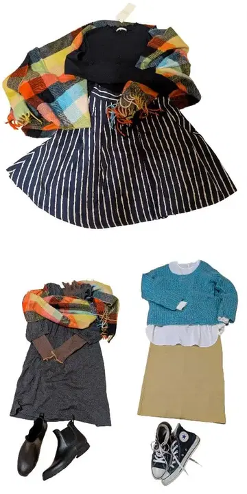 여성 가을 옷 캐주얼 깔끔한 묶음 판매 코디 M 사이즈 상당