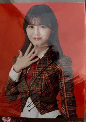 타카마츠 히토미 =LOVE 타카마츠 히토미 빅 브로마이드 친필 사인