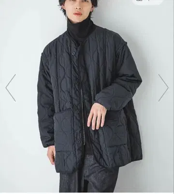 LOWRYS FARM 퀼팅 절개 자켓 116552 블랙