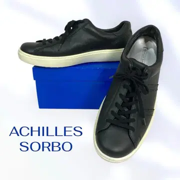 아킬레스 솔보 가죽 통굽 스니커즈 컴포트 워킹 24.5